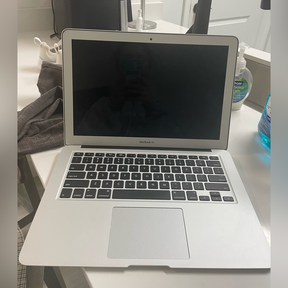 MacBook Air with charger